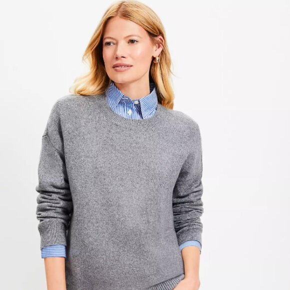 Everyday Sweater by LOFT, XL Medium Grey - Picture 1 of 1